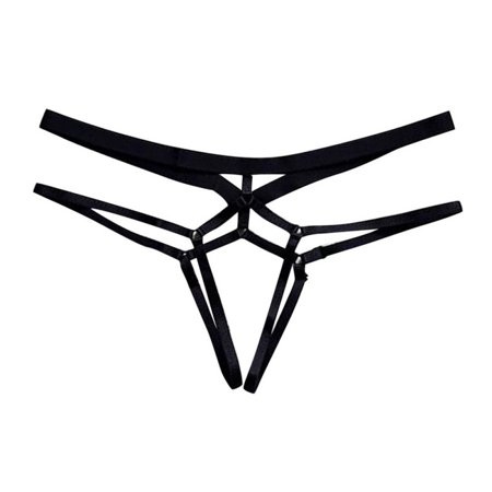 

Women s See Through Sexy Strap Thongs High Elastic Panties