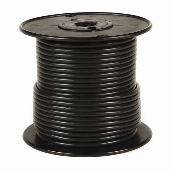 Primary Wire, GPT, 12 AWG, 1C C, Black, PVC, Stranded, 60V, 100 ft.