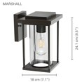 thumbnail image 2 of Xtricity - Outdoor Wall Light, 9.5'' Height, From the Marshall Collection, Black, 2 of 2