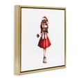thumbnail image 3 of Stupell Industries Traditional Carrying Christmas Fun Gold Floating Frame Canvas Art, 18 x 18, by Amanda Greenwood, 3 of 8