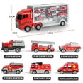 thumbnail image 2 of Alloy Fire Engine Toy Truck with Pull Back Function for teenager - Christmas Gift-HAPDEN, 2 of 4