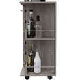 thumbnail image 4 of Spacious Bar Cart with Cabinet and Cubbies | Perfect for Liquor Display in Main Living Space | High - quality Construction, 4 of 6