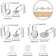 thumbnail image 4 of 3 Sizes 12/14/18mm Leverback Earring with Cabochons 36 Sets Stainless Steel Leverback Earring Base Round Earring Blanks with Glass Cabochons Settings, 4 of 8