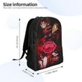 thumbnail image 5 of Hazbin Hotel Backpacks Bookbag Casual Daypack Backpacks for Travel Camping Hiking, 5 of 6