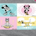 thumbnail image 3 of Mickey & Friends - Breathe Chill Relax Calm - Toddler And Youth Girls Raglan Graphic T-Shirt, 3 of 5