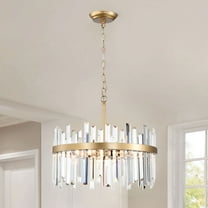 The Lighting Shop 5-Light Crystal Glossy Bronze Chandelier