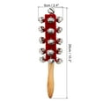 thumbnail image 2 of 1 pieza de campanas de mano, campana de mano, campanas de muñeca, campanas de trineo, instrumentos de mano de madera con 21 campanas, Navidad, rojo, 2 of 5