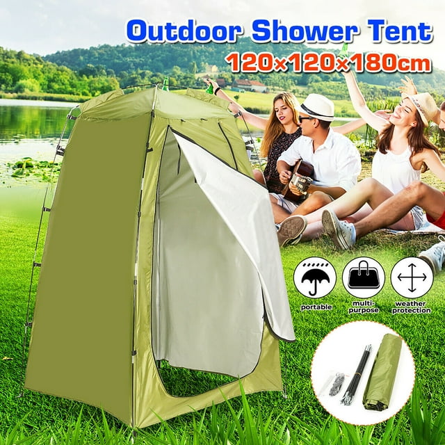 LELINTA Camping Shower Tent - Instant Set Up Pop Up Tent Portable Shower Tent, Pop Up Changing Tent, Camp Shower Tent, Portable Dressing Room, Green Dome Tent