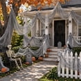 thumbnail image 5 of Halloween Decorations Indoor Outdoor,72 x 30 Inch 5 Pack Halloween Gray Gauze Creepy Cloth Fabric Tapestry Decor,Spooky Halloween Decor for Home Wall Party Table Yard Haunted House, 5 of 10