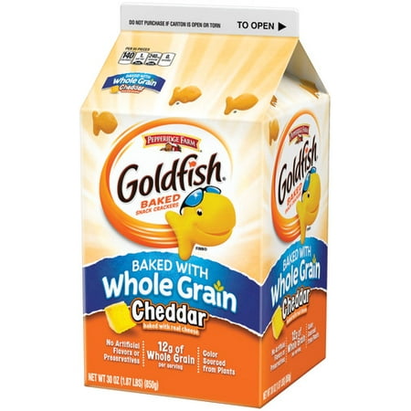 Pepperidge Farm Goldfish Baked with Whole Grain Cheddar Crackers, 30 oz.