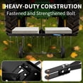 thumbnail image 3 of Tow Behind Lawn Rake, 48-Inch Tow Dethatcher with 24 Spring Steel Tines, Lawn Dethatcher Rake for ATV or Mower, Lawn Sweeper with Lift Handle for Garden Farm Grass, Black (with Gloves), 3 of 6