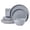 Light Gray, variant on ALOFMO 12 Piece Teal Ceramic Dinnerware Set for 4 People, Round Plates and Bowls Set, Dishwasher Microwave Safe Kitchen Serving Dishes