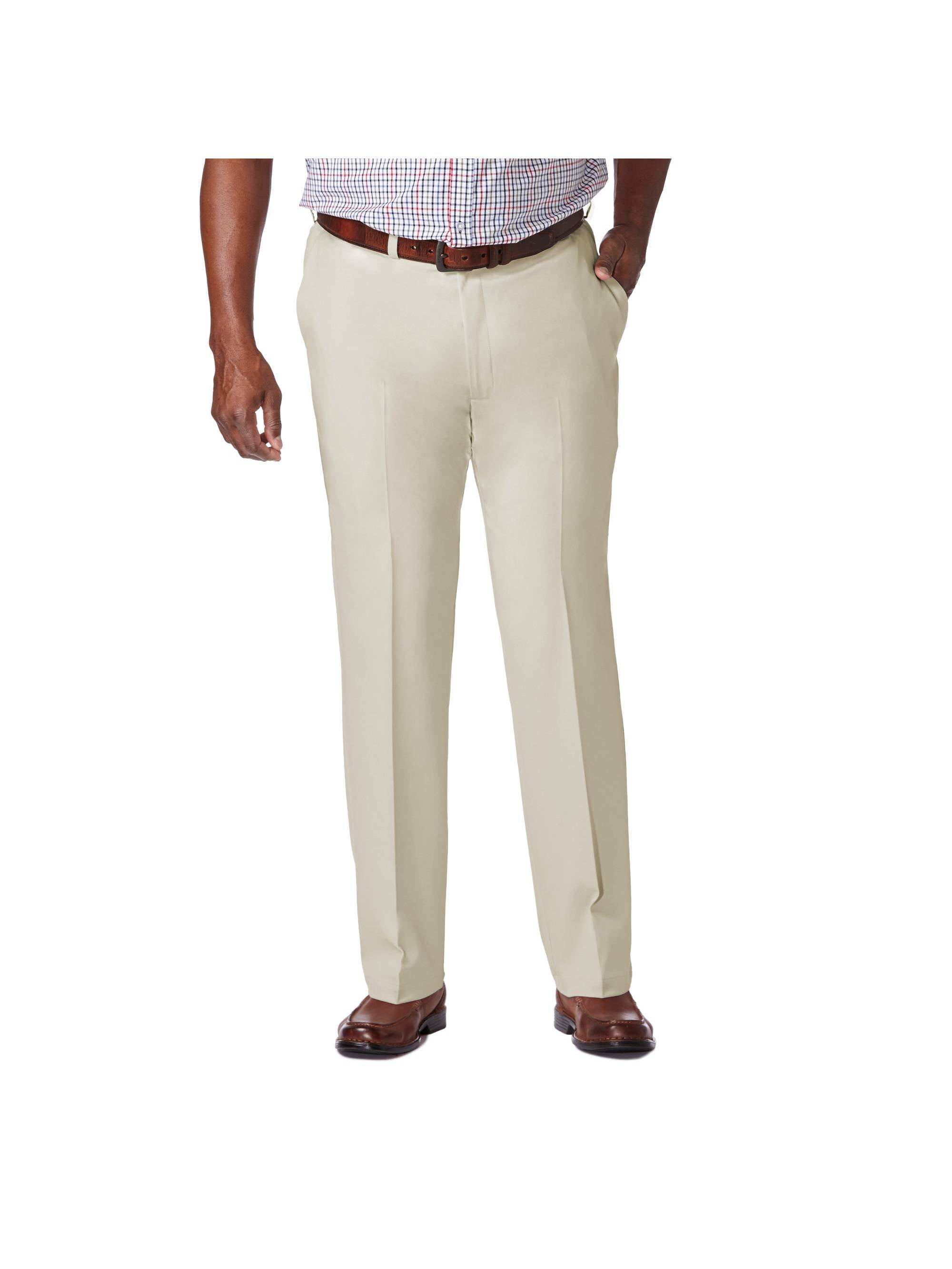 haggar men's chino pant with flex waist