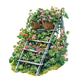 thumbnail image 4 of Realistic Garden Stickers, Waterproof Plant Sticker for Water Bottle Laptop Phone Cases Planner Skateboard Luggage Helmet Party Favor Decor, Ideal for Adults Teens Teacher Rewards, 4 of 9