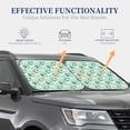 thumbnail image 4 of JUNZAN Horse And Flower Pattern Car Windshield Sun Shade | Reflective Sunshade | Foldable 2-Piece Sun Shield Protect Your Car | Fits Sedans, SUVs, Hatchbacks-Small, 4 of 6