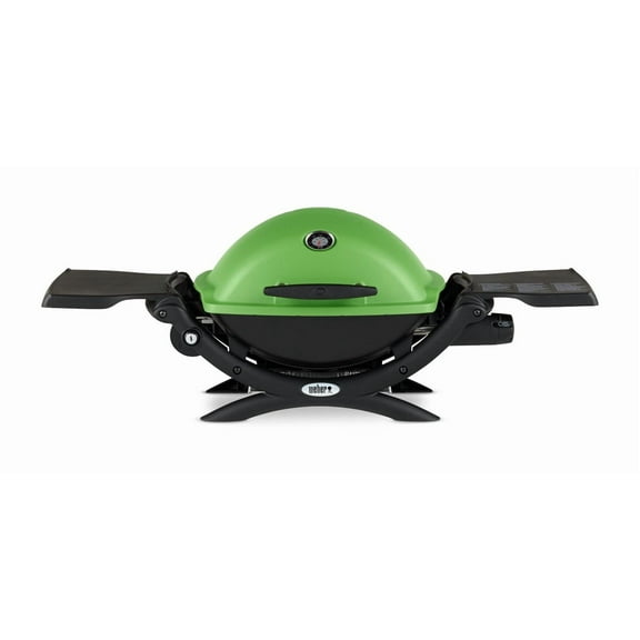 Weber Q 1200 1-Burner Propane Gas Portable Grill, Green