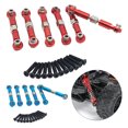 thumbnail image 4 of fastboy 6Pcs 1/18 Steering Link Rod Set RC Upgrade Part Aluminum Alloy Wheelbase Rc Steering Link Rod Set For HS 18301 RC Car Part Titanium, 4 of 6
