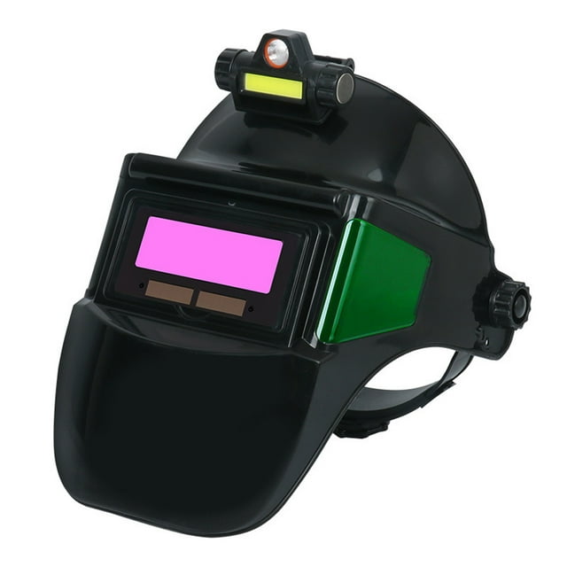 Graflsoa Casque de Soudage Auto-Obscurcissant avec Fenêtres Multi-Vues, Phare Réglable, et Lentille Couleur Véritable pour Protection de Soudage à Arc et Argon Améliorée (Inclut Batterie CR2032)