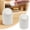 White, variant on Mini Can with Lid, Small Table Top Covered Waste Basket, Desktop Garbage Cans with Swing Lid Tiny Countertop Garbage Bin Small Table Top Waste Basket for Office