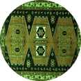 thumbnail image 1 of Ahgly Company Indoor Round Persian Green Traditional Area Rugs, 4' Round, 1 of 1