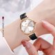 thumbnail image 3 of Reloj de mujer de cuero elegante analógico de cuarzo resistente al agua relojes de pulsera para dama niñas - negro Sincero Electrónica, 3 of 5