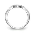 thumbnail image 2 of Solid 14k White Gold Diamond Wedding Band Ring Size 7.5 (.124 cttw.), 2 of 8
