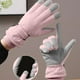 thumbnail image 5 of Guantes de ciclismo con pantalla táctil | Guantes de cinco dedos impermeables, resistentes al viento y cálidos con forro polar | Agarre antideslizante con correa ajustable en la muñeca | Deportes de, 5 of 6
