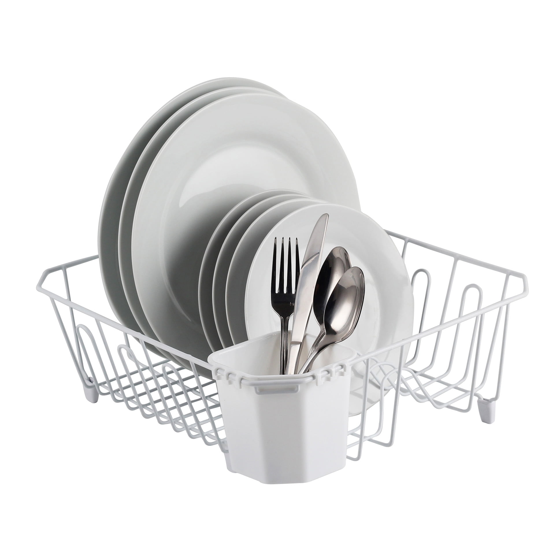 Real Home Innovations Small Dish Drainer, White