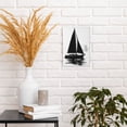 thumbnail image 6 of 8x12 inch Sailboat Black White Canvas Painting,Indoor Home Living Room,Bathroom,Cafes,Man Cave Decor Wall Decor Art Hanging Picture,Classic Sailboat Oil Paintings On Canvas,For Club,Bedroom, 6 of 6