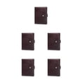 thumbnail image 3 of Cartera de almacenamiento Qarigey para hombre y mujer de cuero plegable con cierre de cremallera negro, 3 of 6