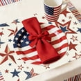 thumbnail image 5 of 250th Anniversary USA Flag Element Linen Placemat, "America" Star & Fireworks Design Patriotic Placemat Decor for 4th of July Independence Day(18x12"), 5 of 5