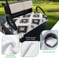 thumbnail image 5 of Golf Cart Seat Covers for 2 Seater, Black Aztec Soft Microfiber Cart Seat Towel Blanket, Ethnic Southwest Boho Farmhouse Absorbent Breathable Non Slip Bench Seats Protector for Golf Course 51"x31", 5 of 8