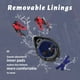 thumbnail image 3 of Casco de moto OUMURS para adultos, moto cross bike con gafas y guantes, color negro, 3 of 9