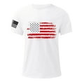 thumbnail image 3 of GERsome Men's 4th of July T Shirts Summer Loose Fit Short Sleeve Crewneck American Flag Patriotic Tops USA Flag Stars Stripes Graphic Tee M-3XL, 3 of 4