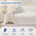 thumbnail image 3 of JIATER Sofa Cover Slipcover Couch Cover Durable Furniture Protector for Pets Home Decor 71"x134" Beige, 3 of 7