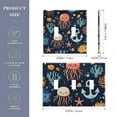 thumbnail image 2 of Yayeee Toggle Light Switch Wall Plate 2-Gang 4.56"x4.48" Decorative Outlet Cover, Red Jellyfish, 2 of 7
