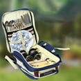 thumbnail image 4 of Outdoor 4 Persons Picnic Backapck Rucksack Portable Camping BBQ Lunch Bag with Tableware Set Picnic Bags, 4 of 4