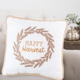 thumbnail image 4 of Happy Harvest Embroidered Fall Small/Petite Accent Pillow, 10" x 10", 4 of 7