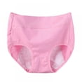 thumbnail image 1 of Wuffmeow Women Panties Underwear Physiological Menstrual Women's Cotton Breathable Period Leak Proof High Waist Warm Female Briefs,Pink,XL, 1 of 7