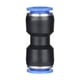 thumbnail image 2 of 2pcs PU Conectores neumáticos de plástico de la serie Elemento de conector rápido de aire azul Un toque Pulsar partes rectas, 2 of 6