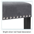 thumbnail image 2 of Fabric Upholstered Dining Chair with Silver Nailhead Trim in Gray, Set of 2, 2 of 11