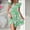 Green, variant on Sakmal Dresses for Women Floral Ruffle Short Sleeve Pink Comfort Fit Mid-Length Shift Dress