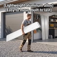 thumbnail image 5 of KKTRE Perforated Aluminum Truck Ramp 63 in. x 8.66 in. 880 lb Silver Pack of 2 for UTV Loading and Farm Tractor Garage Transport, 5 of 11