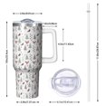thumbnail image 2 of Christmas Forest Pattern Tumbler with Handle and Lid,40oz Double Wall Vacuum Insulated Tumbler,Cups Gift for Women and Men, 2 of 7