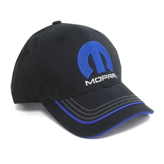 Mopar Blue M Logo Black Baseball Hat