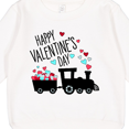 thumbnail image 3 of Inktastic Happy Valentine's Day Train Toddler Sweatshirt, 3 of 4