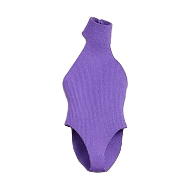 Figura de acción a escala 1:12, ropa para mujer, traje de baño, minidisfraz de moda, accesorios, vestido Púrpura claro