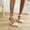 Beige-2, variant on Women's Espadrilles Closed Toe Ankle Strap Dressy Platform Wedge Sandals Summer Dress Shoes