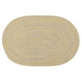 thumbnail image 2 of Colonial Mills 6' x 9' Yellow and Gray All Purpose Handcrafted Reversible Oval Area Throw Rug, 2 of 2
