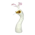 thumbnail image 1 of jifeng Mannequin Paon Tête Décorative Fête Élégante Simulation Tête d'Animal Modèle Blanc 23 cm, 1 of 9